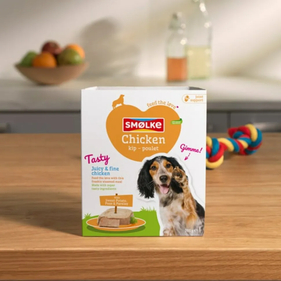 Smolke Vers Gestoomd Multipack Hondenvoer Nat Favørites Box 12 x 395 gr