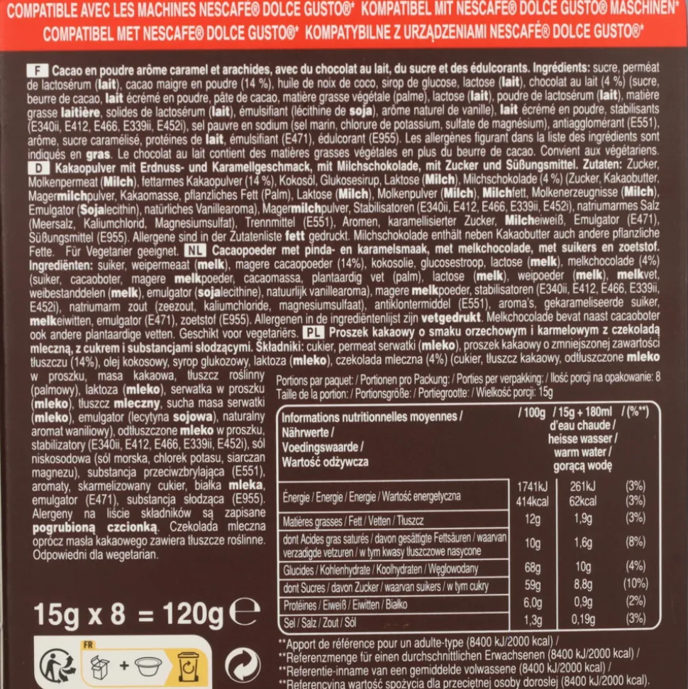 Snickers Dolce Gusto Koffiecups 8 stuks