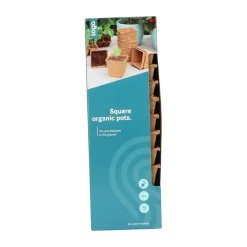 SOGO Biologische Kweekpotjes Vierkant 8 cm 10 stuks