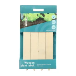 SOGO Houten Steeketiket 15 cm 24 stuks