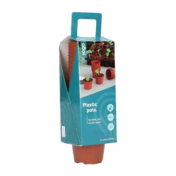 SOGO Plastic Potje Terra Kleur 6 cm 30 stuks