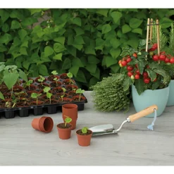 SOGO Plastic Potje Terra Kleur 6 cm 30 stuks