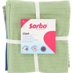 Sorbo Badstof Vaatdoeken 35 x 35 cm 3 stuks