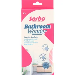 Sorbo Microvezel Anti-Kalkdoek 33x43 cm 2 stuks
