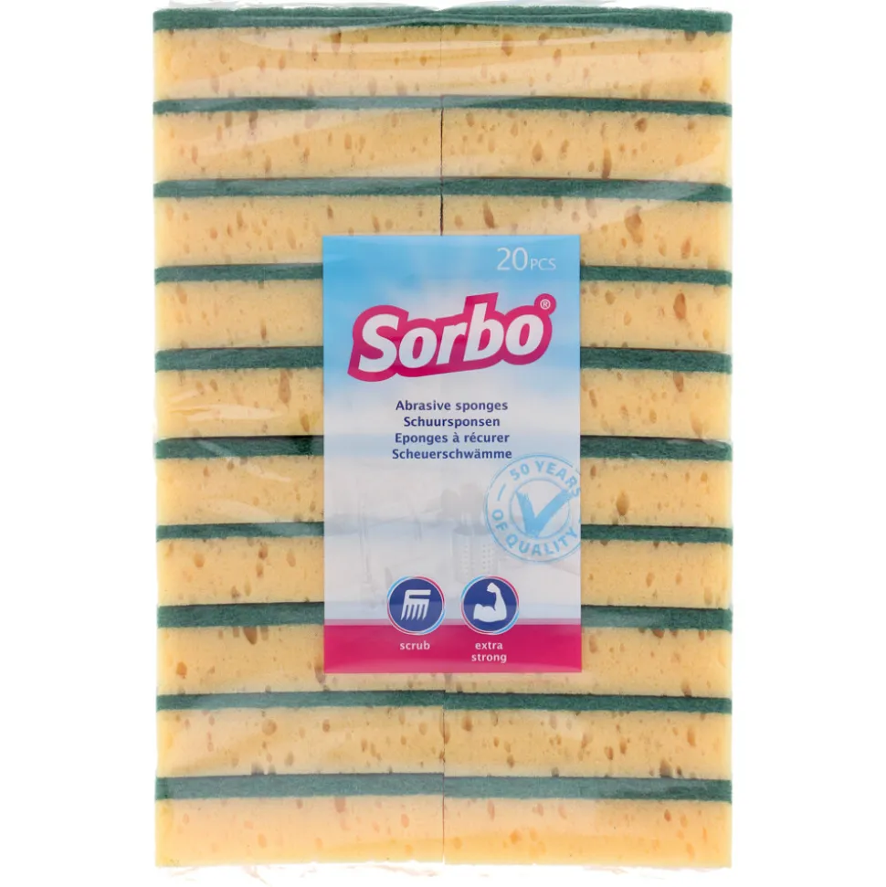 Sorbo Schuursponsstaaf Zware Kwaliteit 20 stuks