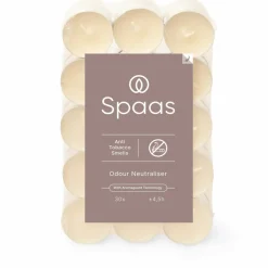 SPAAS Anti-tabak theelicht blokverpakking ± 4,5 branduren 30 stuks