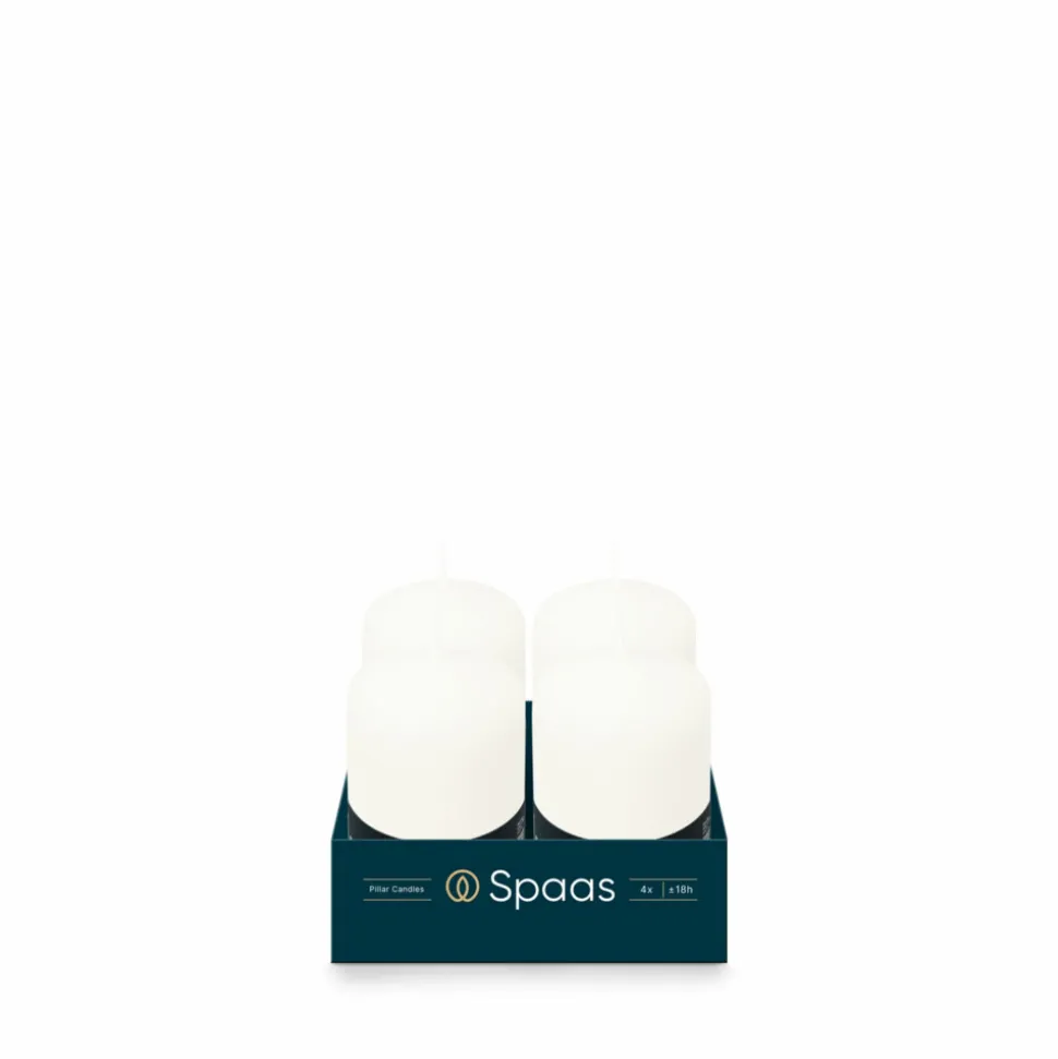SPAAS Cilinderkaars Wit 50/80 mm ± 18 branduren