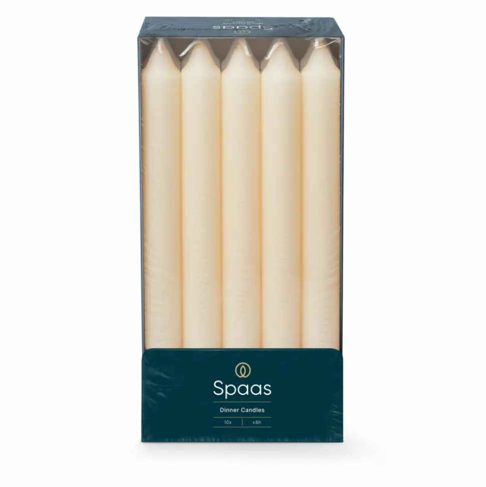 SPAAS Huishoudkaars Ivoor 21/240 mm ± 8 branduren 10 stuks