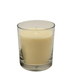 SPAAS Kaars in Transparant Glas Anti-Tabak Ivoor