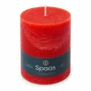SPAAS Rustieke Pillarkaars ± 95 branduren Rood