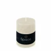 SPAAS Rustieke Pillarkaars ± 35 branduren Wit