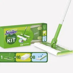 Swiffer Vloerreiniger Starterskit 1 Dweil + 16 Droge + 8 Vochtige Vloerdoekjes 1 set