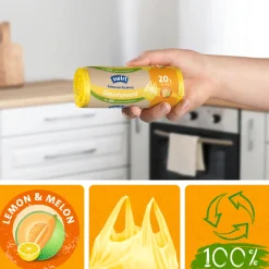 Swirl Pedaalemmerzakken Geparfumeerd met Handvat 20L 25 stuks