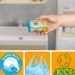 Swirl Pedaalemmerzakken Geparfumeerd Ocean Fresh 5 liter 45 stuks