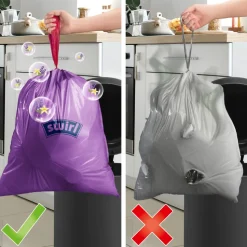 Swirl Pedaalemmerzakken Geparfumeerd Vanille & Lavendel met Trekband 35 liter 9 stuks