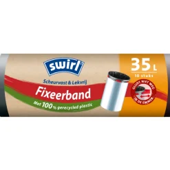 Swirl Pedaalemmerzakken met Fixeerband 35 liter 10 stuks