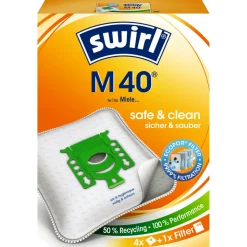 Swirl Stofzuigerzakken M40 - MP Plus 4 stuks