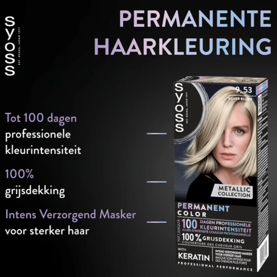 Syoss Baseline Haarverf 9-53 Silver Blush