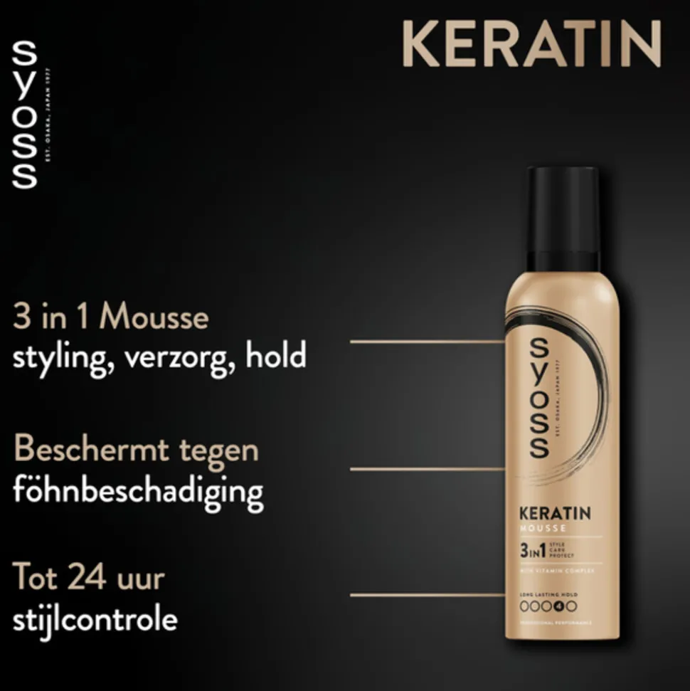 Syoss Keratin Haarmousse 250 ml