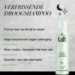 Taft Droogshampoo Overnight Fresh Wonders 150 ml