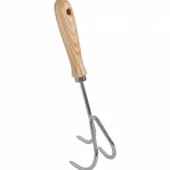 Talentools Handkrabbertje 3 Tands met Houten Steel