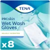 TENA Proskin Wet Wash Gloves Mild Geparfumeerd 8 stuks
