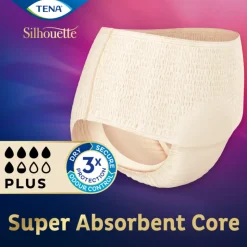 TENA Silhouette Classic Underwear High Waist Blanc Plus L 8 stuks
