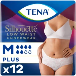 TENA Silhouette Underwear Low Waist Blanc Plus M 12 stuks