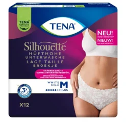 TENA Silhouette Underwear Low Waist Blanc Plus M 12 stuks