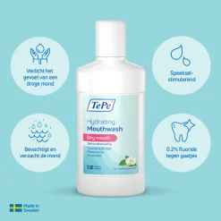 TePe Hydraterende Mondspoeling Mild Apple Peppermint 500 ml