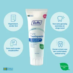 TePe Pure Tandpasta Unflavoured 75 ml