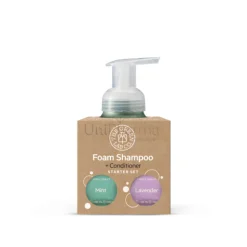The Green Lab Co Starter Set Schuimende Shampoo Tabletten Lavender & Munt + Gouden Forever Bottle