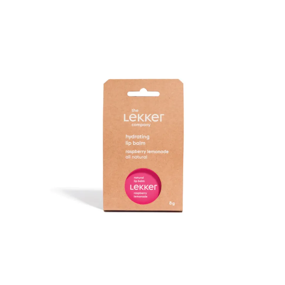 The Lekker Company Lippenbalsem Framboos & Citroen 8 gr