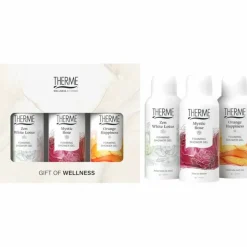 Therme Foaming Shower Favorites Geschenkset Orange Happiness + Zen White Lotus + Mystic Rose 1 set