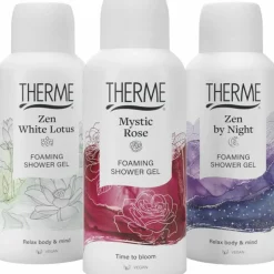 Therme Foaming Shower Favorites Geschenkset Zen White Lotus + Mystic Rose + Zen by Night 1 set