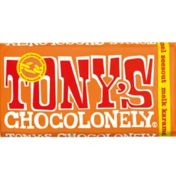 Tony's Chocolonely Melk Caramel Zeezout 180 gr