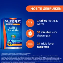 Valdispert Slaap & Fris Wakker 24 tabletten