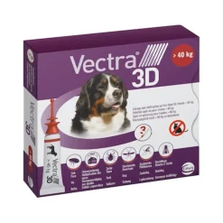 Vectra Anti-vlo & Teek 3D Hond XL >40 kg 3 stuks