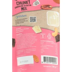 Verse Klassenoten Chunky Chocolade en Noten Mix Tricolore 150 gr