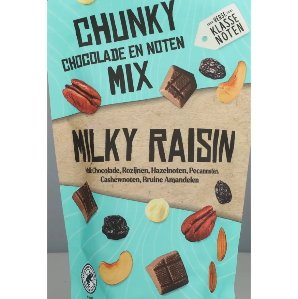 Verse Klassenoten Chunky Chocolade en Noten Mix Milky Raisin 150 gr