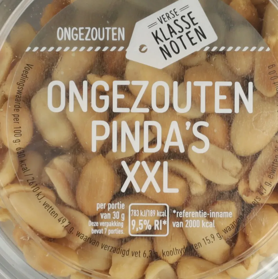 Verse Klassenoten Pinda's XXL Ongezouten 210 gr