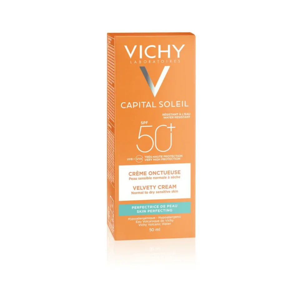 Vichy Capital Soleil Fluweelachtige Crème SPF 50+ Gezicht 50 ml