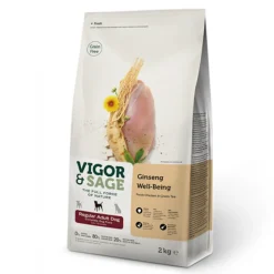 Vigor & Sage Hondenvoer Regular Well-Being Ginseng 2 kg