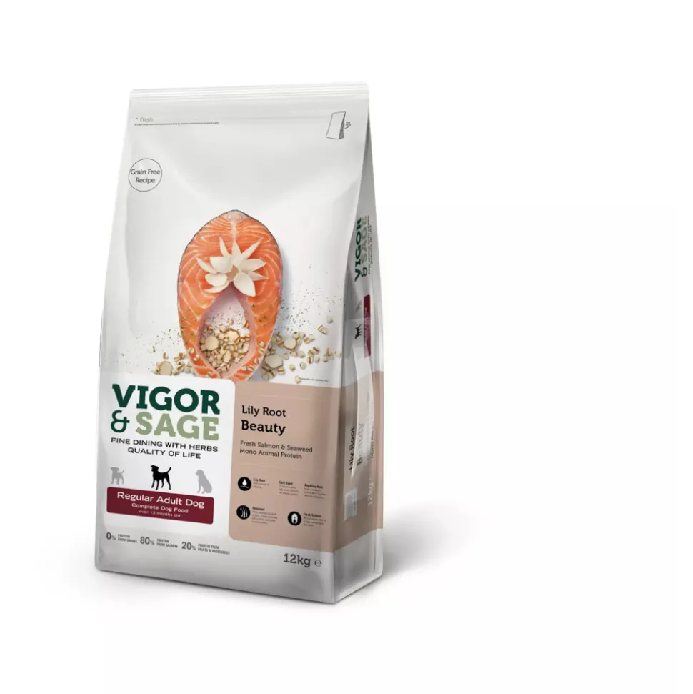 Vigor & Sage Hondenvoer Regular Lilly Root Beauty 12 kg