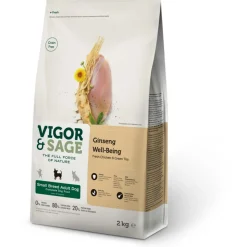 Vigor & Sage Hondenvoer Small Well-Being Ginseng 2 kg