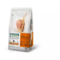 Vigor & Sage Hondenvoer Sport en Actief Ginseng 12 kg