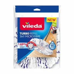Vileda Turbo 3in1 - Vervanging Wit Rood Blauw