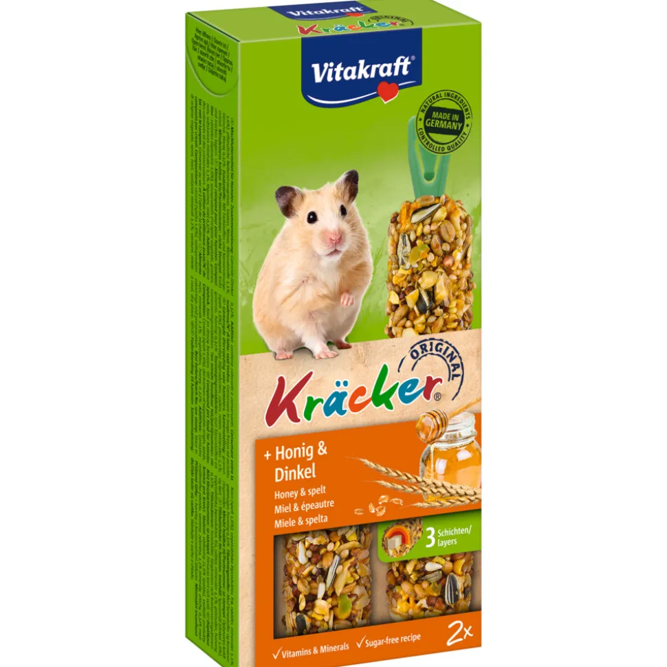 Vitakraft Hamster Kracker Honing - Spelt 2 stuks