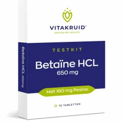 Vitakruid Betaine Hcl Testkit 10 tabletten