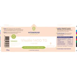 Vitakruid Visolie 1400 TG Met D3 60 capsules
